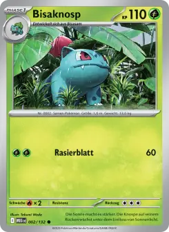 Pokémon-Karte Bisaknosp 002/132