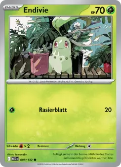 Pokémon-Karte Endivie 008/132