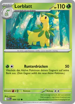 Pokémon-Karte Lorblatt 009/132