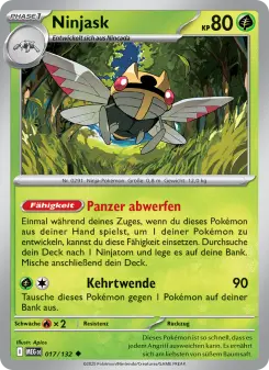 Pokémon-Karte Ninjask 017/132