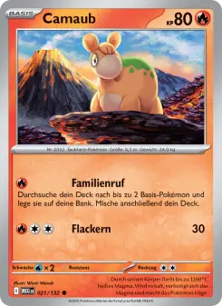 Pokémon-Karte Camaub 021/132