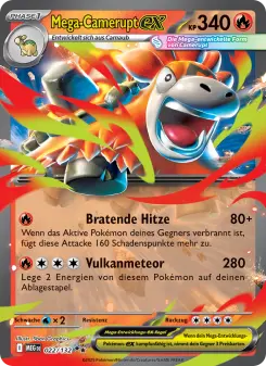Pokémon-Karte Mega-Camerupt-ex 022/132