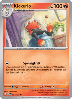 Pokémon-Karte Kickerlo 027/132