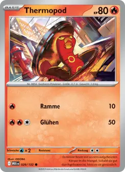 Pokémon-Karte Thermopod 029/132
