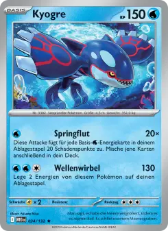 Pokémon-Karte Kyogre 034/132