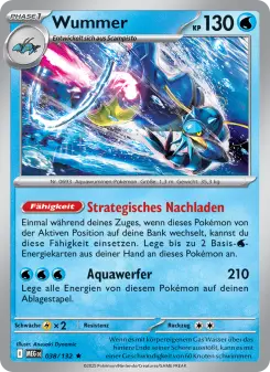 Pokémon-Karte Wummer 038/132