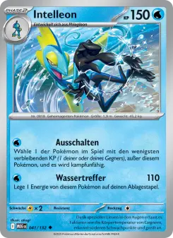 Pokémon-Karte Intelleon 041/132