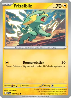 Pokémon-Karte Frizelbliz 049/132