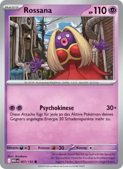 Pokémon-Karte Rossana 057/132