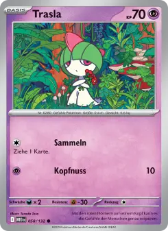 Pokémon-Karte Trasla 058/132