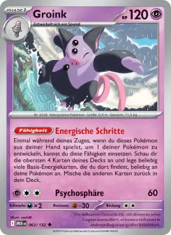 Pokémon-Karte Groink 063/132