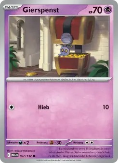 Pokémon-Karte Gierspenst 067/132