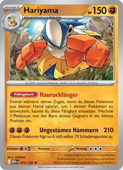 Pokémon-Karte Hariyama 073/132