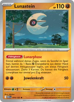Pokémon-Karte Lunastein 074/132