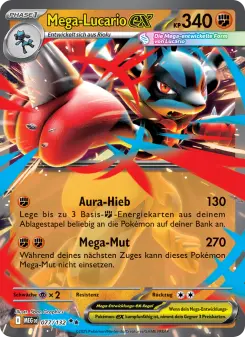 Pokémon-Karte Mega-Lucario-ex 077/132