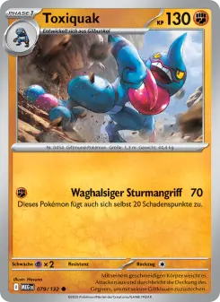 Pokémon-Karte Toxiquak 079/132