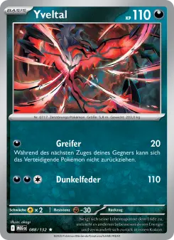 Pokémon-Karte Yveltal 088/132