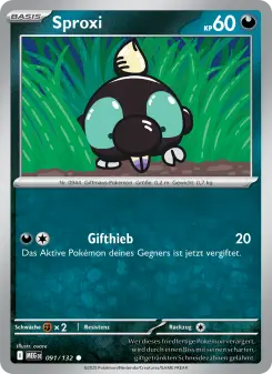Pokémon-Karte Sproxi 091/132