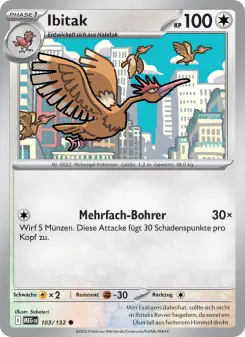 Pokémon-Karte Ibitak 103/132