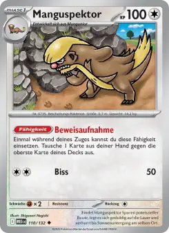 Pokémon-Karte Manguspektor 110/132