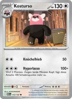 Pokémon-Karte Kosturso 112/132
