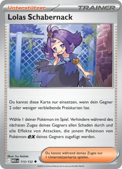 Pokémon-Karte Lolas Schabernack 113/132