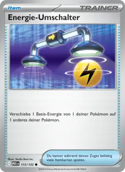 Pokémon-Karte Energie-Umschalter 115/132