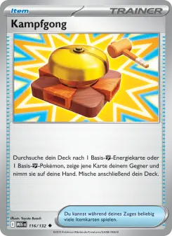 Pokémon-Karte Kampfgong 116/132