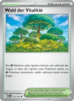 Pokémon-Karte Wald der Vitalität 117/132