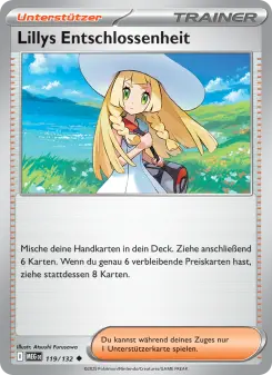 Pokémon-Karte Lillys Entschlossenheit 119/132