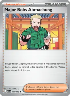 Pokémon-Karte Major Bobs Abmachung 120/132