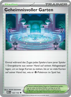 Pokémon-Karte Geheimnisvoller Garten 122/132