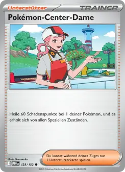Pokémon-Karte Pokémon-Center-Dame 123/132