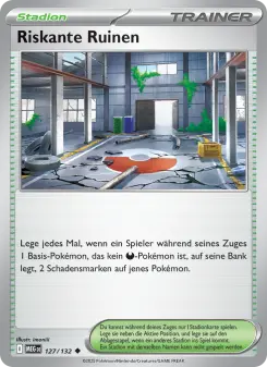 Pokémon-Karte Riskante Ruinen 127/132