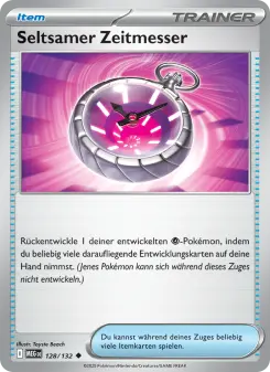 Pokémon-Karte Seltsamer Zeitmesser 128/132