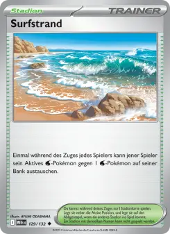 Pokémon-Karte Surfstrand 129/132