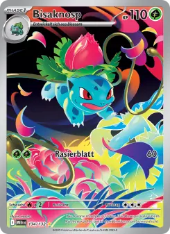 Pokémon-Karte Bisaknosp 134/132