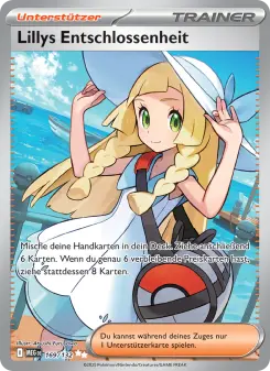 Pokémon-Karte Lillys Entschlossenheit 169/132