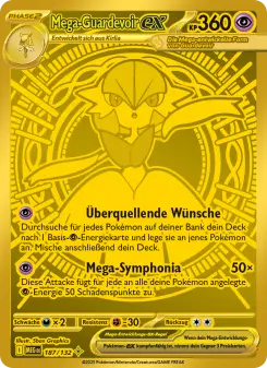 Pokémon-Karte Mega-Guardevoir-ex 187/132