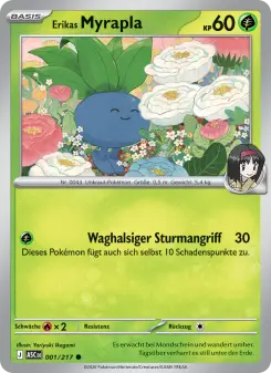 Pokémon-Karte Erikas Myrapla 001/217