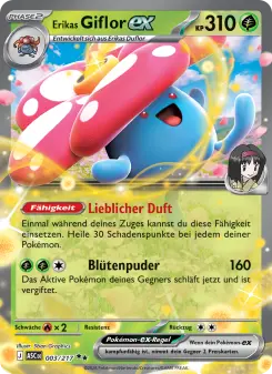 Pokémon-Karte Erikas Giflor-ex 003/217