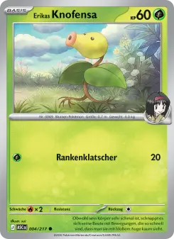Pokémon-Karte Erikas Knofensa 004/217