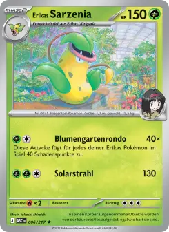 Pokémon-Karte Erikas Sarzenia 006/217