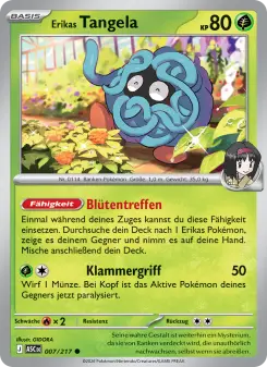 Pokémon-Karte Erikas Tangela 007/217