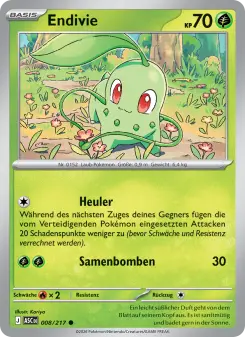 Pokémon-Karte Endivie 008/217