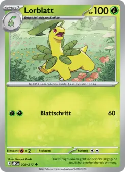 Pokémon-Karte Lorblatt 009/217