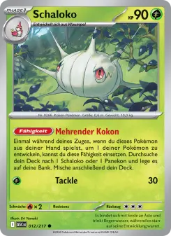 Pokémon-Karte Schaloko 012/217