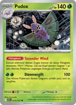 Pokémon-Karte Pudox 015/217