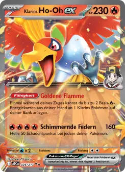 Pokémon-Karte Klarins Ho-Oh-ex 026/217