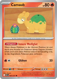 Pokémon-Karte Camaub 027/217